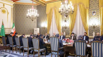 تصاویر مذاکرات مشترک هیئت های عالی رتبه ایران و ترکمنستان