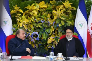 تصاویر نشست امضای اسناد همکاری و مصاحبه مطبوعاتی روسای جمهور ایران و نیکاراگوئه