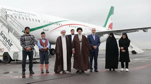 ورود رئیس جمهور به استان مازندران