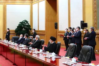 تصاویر امضای اسناد همکاری میان مقامات ایران و چین