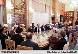 تصاویر نشست با جمعی از اندیشمندان فلسطینی