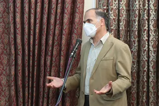 تصاویررئیس جمهور در نشست خبری استان یزد