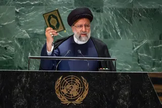 تصاویر سخنرانی رئیس جمهور در هفتاد و هشتمین نشست مجمع عمومی سازمان ملل