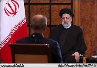 تصاویر مصاحبه با شبکه تلویزیونی السوریه و خبرگزاری رسمی سوریه
