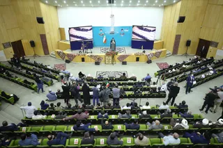 تصاویر دیدار رئیس جمهور با نخبگان ، علماء ، خانواده شهدا ، ایثارگران و جمعی از اقشار مختلف مردم