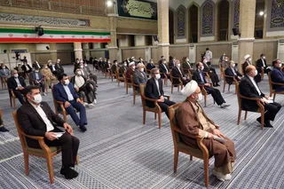 تصاویر دیدار رئیس و مسئولان قوه قضاییه با رهبر معظم انقلاب اسلامی