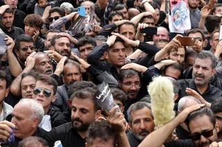مراسم تشییع پیکر رئیس جمهور شهید و همراهان در مشهد