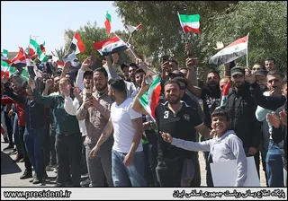 تصاویر استقبال جمعی از شهروندان سوری از آیت‌الله رئیسی
