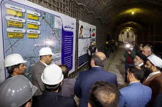 تصاویر بازدید از مترو در دست احداث اسلام شهر