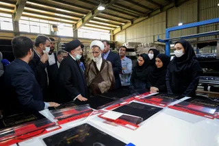 تصاویر بازدید از کارخانه نساجی حجاب شهرکرد