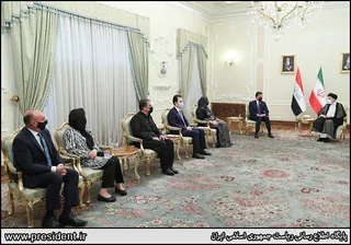 تصاویر دیدار رئیس اقلیم کردستان عراق با آیت الله رئیسی
