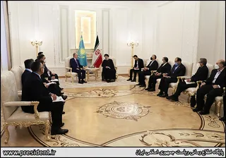 تصاویر دیدار رئیس جمهور قزاقستان با دکتر رئیسی