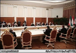تصاویر نشست مشترک هیئت های عالیرتبه ایران و تاجیکستان