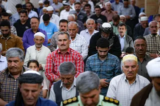 تصاویر حضور در نماز جمعه اهل سنت سنندج