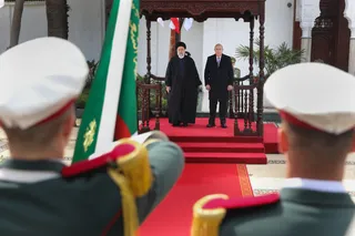 استقبال رسمی عبدالمجید تبون از رئیس جمهور