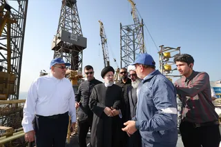 تصاویر بازدید از سکوی فاز 11 میدان گازی پارس جنوبی