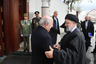 استقبال رسمی عبدالمجید تبون از رئیس جمهور