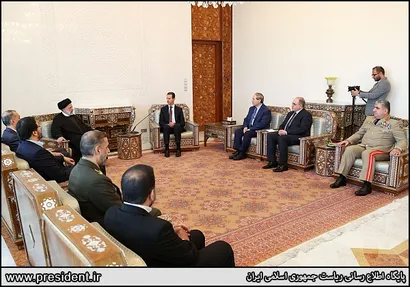 تصاویر دیدار و گفتگوی روسای جمهور ایران و سوریه