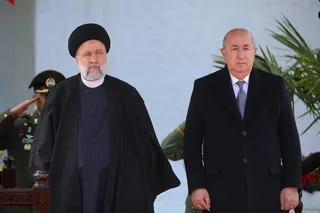 استقبال رسمی عبدالمجید تبون از رئیس جمهور