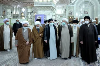 تصاویر مراسم تجدید میثاق اعضای مجلس خبرگان رهبری با امام راحل
