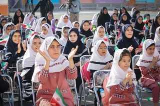 تصاویر حضور در مراسم بازگشایی مدارس