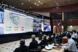 تصاویر بازدید از مرکز اطلاعات و کنترل هوشمند ترافیک پلیس راهنمایی و رانندگی