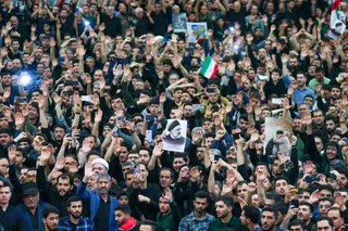 آیین گرامیداشت و وداع با پیکر مطهر رئیس جمهور شهید و همراهان در مصلی تهران
