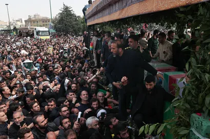 مراسم تشییع پیکر رئیس جمهور شهید و همراهان در تهران