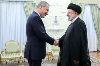 تصاویر دیدار وزیر خارجه ترکیه با رئیس جمهور