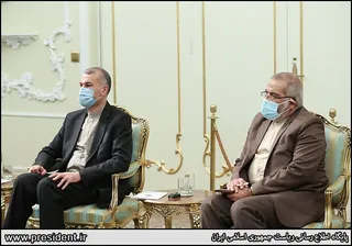 تصاویر دیدار رئیس سازمان حشد الشعبی با آیت الله رئیسی