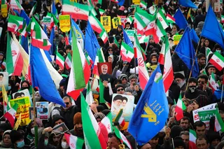 تصاویر سخنرانی در اجتماع باشکوه راهپیمایان ۲۲ بهمن ۱۴۰۱