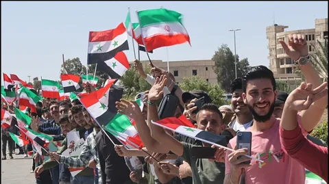 تصاویر استقبال جمعی از شهروندان سوری از آیت‌الله رئیسی