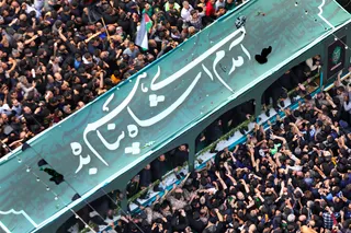 مراسم تشییع پیکر رئیس جمهور شهید و همراهان در مشهد