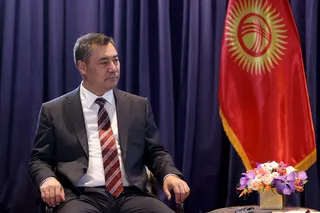 تصاویر دیدار روسای جمهور ایران و قرقیزستان