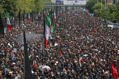 مراسم تشییع پیکر رئیس جمهور شهید و همراهان در تهران