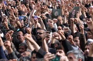 مراسم تشییع پیکر رئیس جمهور شهید و همراهان در مشهد