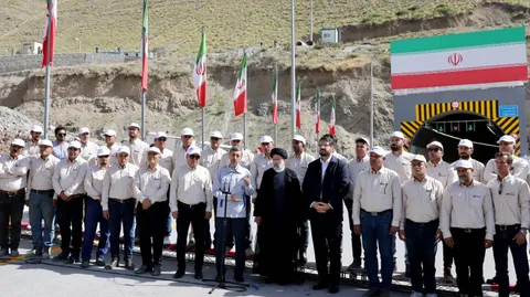 تصاویر افتتاح مسیر رفت قطعه دوم آزاد راه تهران - شمال
