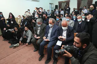 تصاویررئیس جمهور در نشست خبری استان یزد