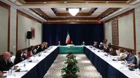 تصاویر نشست با مدیران ارشد رسانه های آمریکایی