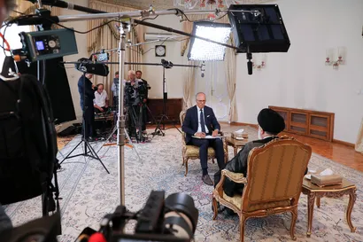 تصاویر مصاحبه با شبکه تلویزیونی NBC آمریکا