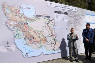 تصاویر آغاز عملیات زیرسازی خط‌آهن نهبندان، بیرجند، قاین، یونسی