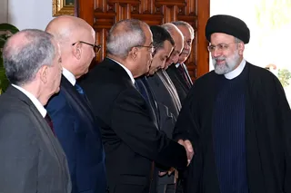 استقبال رسمی عبدالمجید تبون از رئیس جمهور