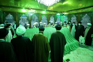 تصاویر مراسم تجدید میثاق اعضای مجلس خبرگان رهبری با امام راحل