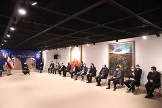 تصاویر دیدار با هنرمندان هنرهای تجسمی ایران