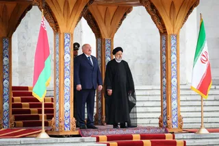 تصاویر مراسم استقبال رسمی آیت‌الله رئیسی از رئیس جمهور بلاروس