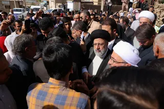 تصاویر بازدید دکتر رئیسی از روستای قلعه جی کردستان