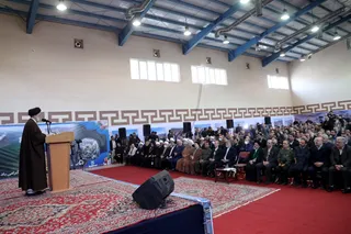 تصاویر آئین افتتاح رسمی سامانه انتقال آب به دریاچه ارومیه