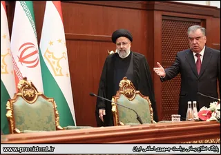 نشست خبری مشترک روسای جمهور ایران و تاجیکستان