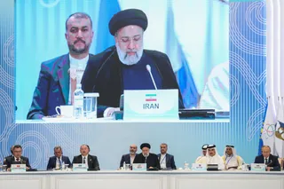 تصاویر سخنرانی آیت‌الله رئیسی در ششمین اجلاس سران سیکا