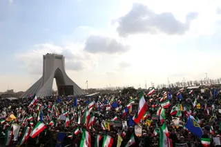 تصاویر سخنرانی در اجتماع باشکوه راهپیمایان ۲۲ بهمن ۱۴۰۱